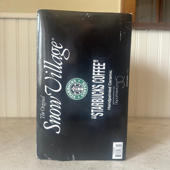 Department 56 Starbucks Coffee Shop Snow Village w/ Box and Light 1995 Christmas